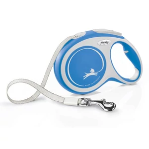 FLEXI New Comfort Blue szalagos automata póráz kék - L - 8m