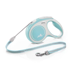 FLEXI New Comfort Light Blue zsinóros automata póráz világoskék - M - 5m