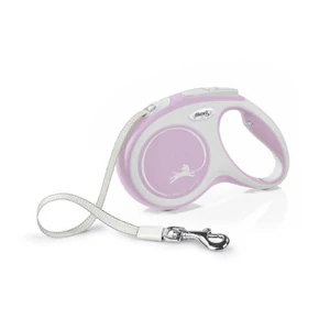 FLEXI New Comfort Rose szalagos automata póráz rózsa - M - 5m
