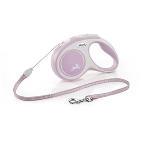 FLEXI New Comfort Rose zsinóros automata póráz rózsa - S - 3m