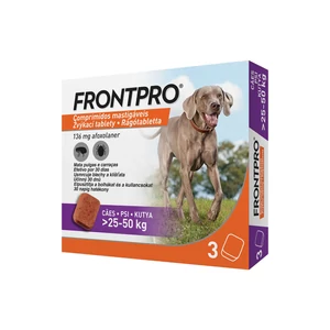 Frontpro bolha, kullancs elleni rágótabletta kutyáknak - L / 3db