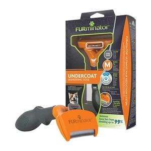 FURMINATOR aljszőr eltávolító kefe, hosszú szőrű közepes testű kutyáknak - M