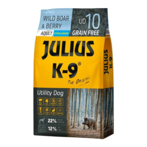 Julius K9 GrainFree Wild Boar and Berry Adult kutyatáp - vaddisznó, bogyók - 10kg