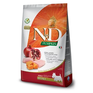 N&amp;D Dog Grain Free Pumpkin - csirke gránátalma - Adult mini - 800gr