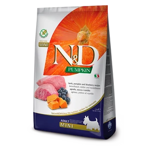 N&amp;D Dog Pumpkin Grain Free - bárány áfonya - Adult Mini - 7kg