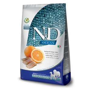 N&amp;D Dog Grain Free Ocean - hering - adult medium/maxi - 12kg