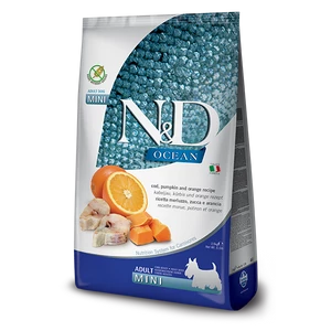 N&amp;D Dog Grain Free Ocean - tőkehal, sütőtök- Adult mini - 800gr