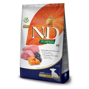 N&amp;D Dog Grain Free Pumpkin - bárány áfonya - Puppy mini - 2.5kg