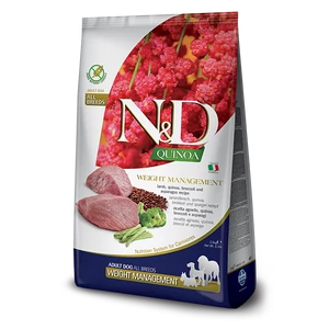 N&amp;D Dog Grain Free Quinoa Weight Management - bárány - Adult - 800gr