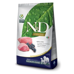 N&amp;D Dog Grain Free Prime - bárány áfonya - Adult medium/maxi - 12kg