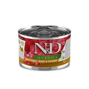 N&amp;D Dog Grain Free Qunioa Skin&amp;Coat - fürj - Adult mini - 6x140g
