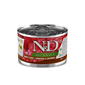 N&amp;D Dog Grain Free Qunioa Skin&amp;Coat - szarvas - Adult mini - 6x140g