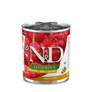 N&amp;D Dog Grain Free Qunioa Skin&amp;Coat - fürj - Adult - 6x285g