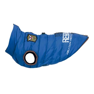 Trixie Saint-Malo Dog Coat with Harness - mellény hámmal kutyáknak, kék - S 33cm