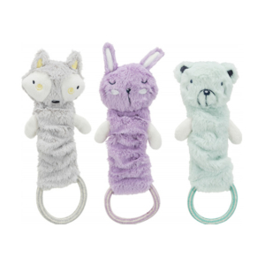 Trixie Junior Dangling Toy, plüss zörgősjáték figurák kutyáknak - 33cm