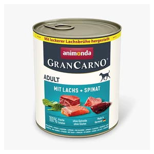 Animonda GranCarno Adult with Salmon with Spinach - marha, lazac, spenót - 6x800g