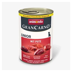 Animonda GranCarno Junior with TurkeyHearts - sertés, pulykaszív - 6x400g