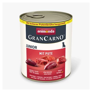 Animonda GranCarno Junior with TurkeyHearts - sertés, pulykaszív - 6x800g
