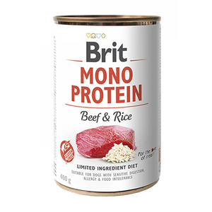 BRIT Mono Protein Beef and Rice Adult felnőtt kutyáknak, marha - 400gr