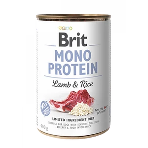 BRIT Mono Protein Lamb and Rice Adult felnőtt kutyáknak, bárány - 400gr