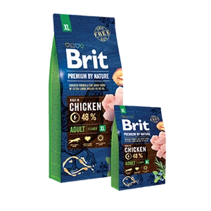 Teljes értékű BritPremium extra nagytestű felnőtt kutyának csirke 3kg