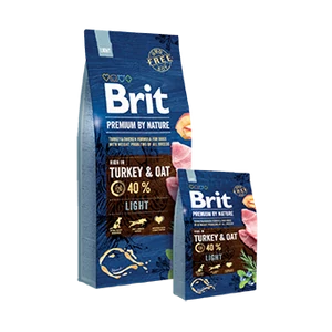 Teljes értékű Brit Premium Light felnőtt kutyának pulyka csirke - 3kg