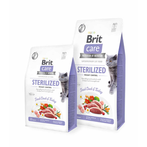 Brit Care Cat GrainFree Sterilised Weight Control Hipoallergén macskatáp - 2kg