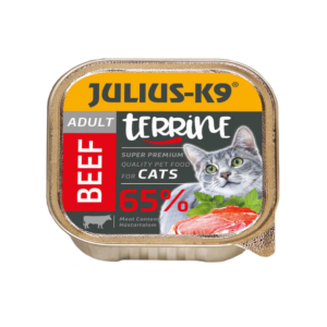 JULIUS-K9 Cat Terrine Adult Beef szuperprémium nedveseledel - marha - 100g