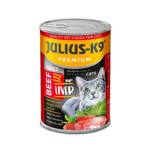 JULIUS-K9 Cats Beef and Liver Adult, prémium nedveseledel - marha, máj - 20x415g