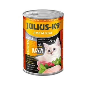 JULIUS-K9 Cats Chicken and Turkey Adult, prémium nedveseledel - csirke, pulyka - 20x415g
