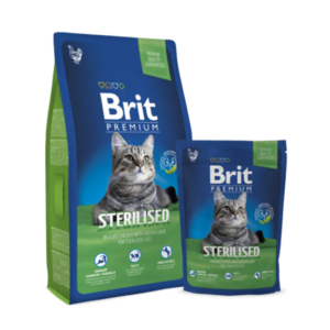 Brit Premium Cat Sterilised - felnőtt száraz macskatáp - 8kg