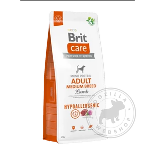 Brit Care Adult Medium Breed Lamb, Rice hipoallergén kutyatáp - 12kg