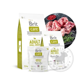 Brit Care Adult Small Breed bárány és rizs - többféle kiszerelés