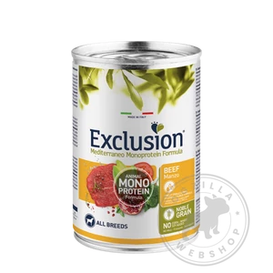 Exclusion Mono Protein Beef Adult Noble Grain felnőtt kutyáknak, marha - 400gr