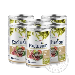 Exclusion Mono Protein Lamb Adult Noble Grain felnőtt kutyáknak, bárány - 6x400gr