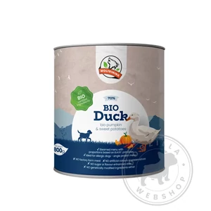 Farkaskonyha BIO Duck párolt menü - 70% kacsahús - 800g