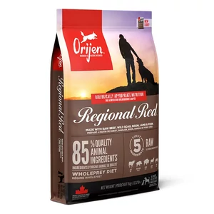 ORIJEN Regional Red gabonamentes kutyatáp - Angus marha, vaddisznó, préribölény