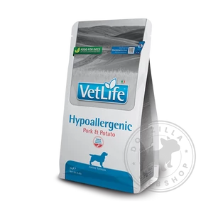 Vet Life Natural Diet Dog Hypoallergenic Pork and Potato - többféle kiszerelés