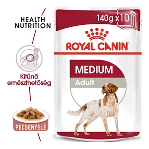ROYAL CANIN Wet Medium Adult - felnőtt nedves kutyatáp - 10x140g