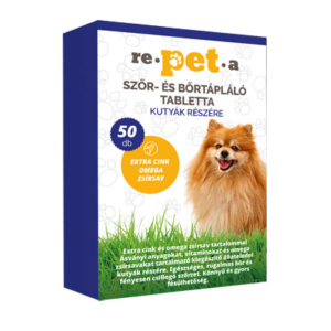 Repeta Szőr- és bőrtápláló tabletta kutyáknak - 50db