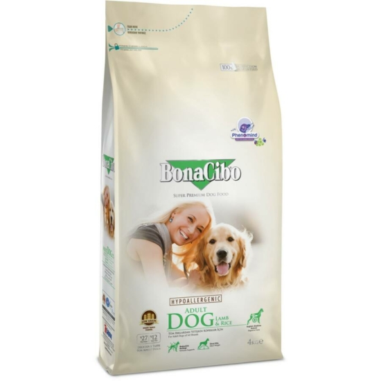 BonaCibo Adult Lamb Rice hipoallergén kutyatáp - 15kg