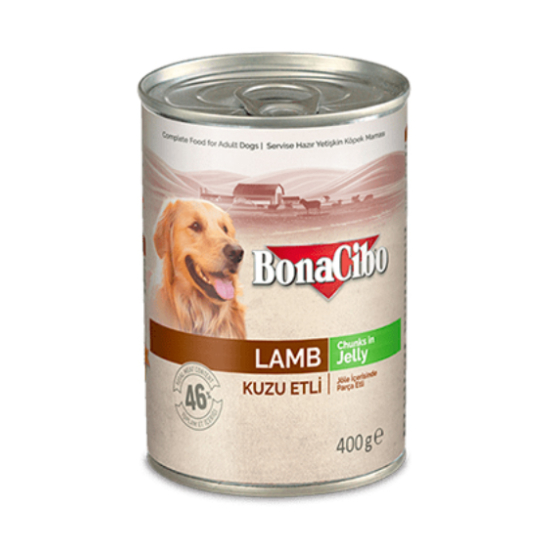 BonaCibo Lamb Chunks in Jelly, Adult - bárány - 400gr