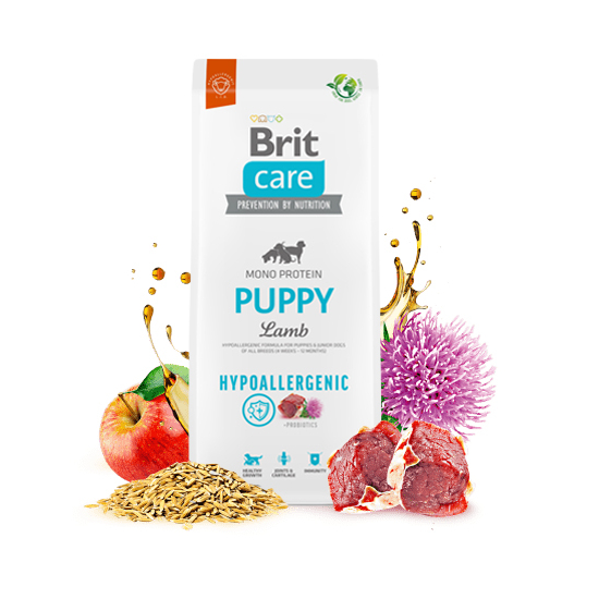 Brit Care Puppy Lamb, Rice hipoallergén kutyatáp - bárány - 12kg