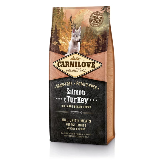 CarniLove Salmon, Turkey, Puppy Large - 12kg