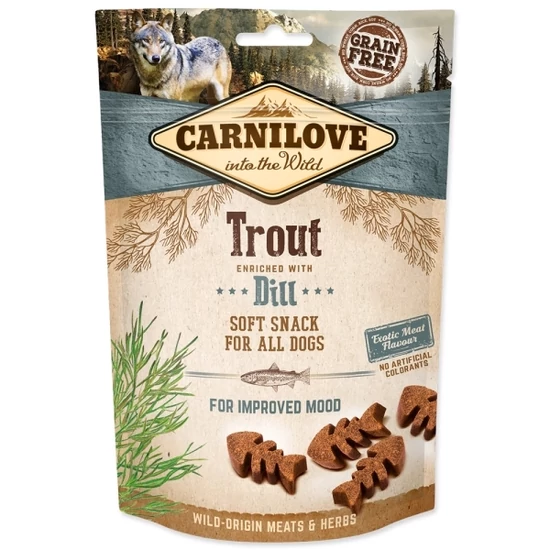 Carnilove Dog Semi Moist Snack, Trout - 200gr