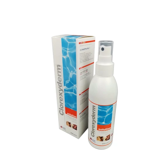 Clorexyderm oldat fertőtlenítő spray kutyáknak, macskáknak - 200ml