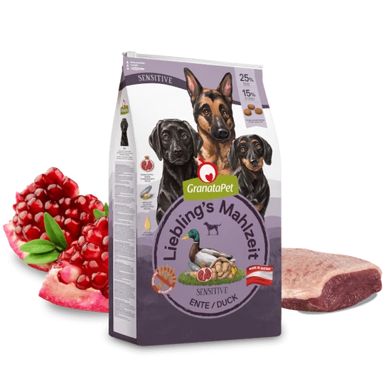 GRANATAPET Liebling's Mahlzeit Adult Sensitive kacsa - 1,8kg