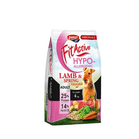 Panzi FitActive Hypoallergenic Adult Lamb&amp;Spring Veggies 4 kg
