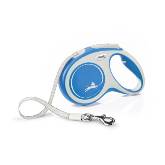 FLEXI New Comfort Blue szalagos automata póráz kék - M - 5m