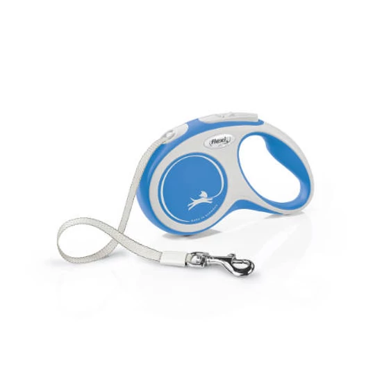 FLEXI New Comfort Blue szalagos automata póráz kék - S - 5m